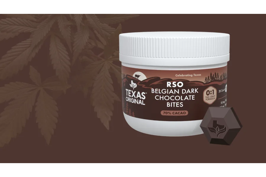 Fall in Love with Texas Original’s RSO Belgian Dark Chocolate Bites