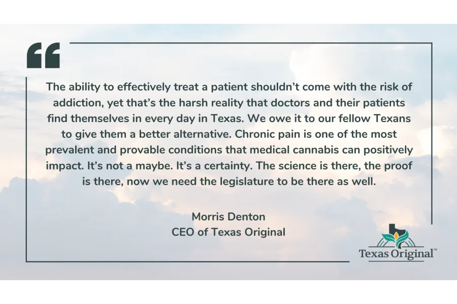 Texas Original Advocates To Expand Compassionate Use Program To Include Chronic Pain