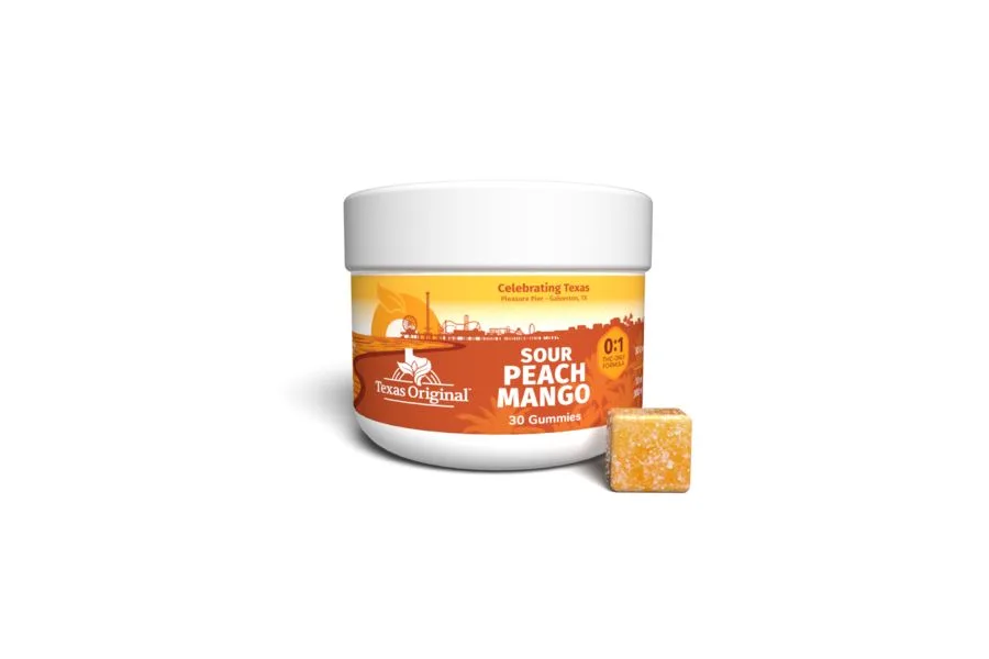 Texas Original Releases Sour Peach Mango Medical Cannabis Gummies