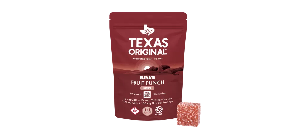 Texas Original CBG and THC medical cannabis gummy