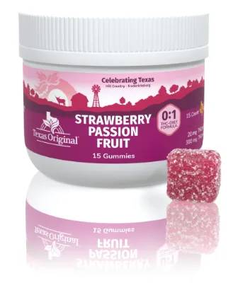 Texas Original strawberry medical cannabis THC gummies
